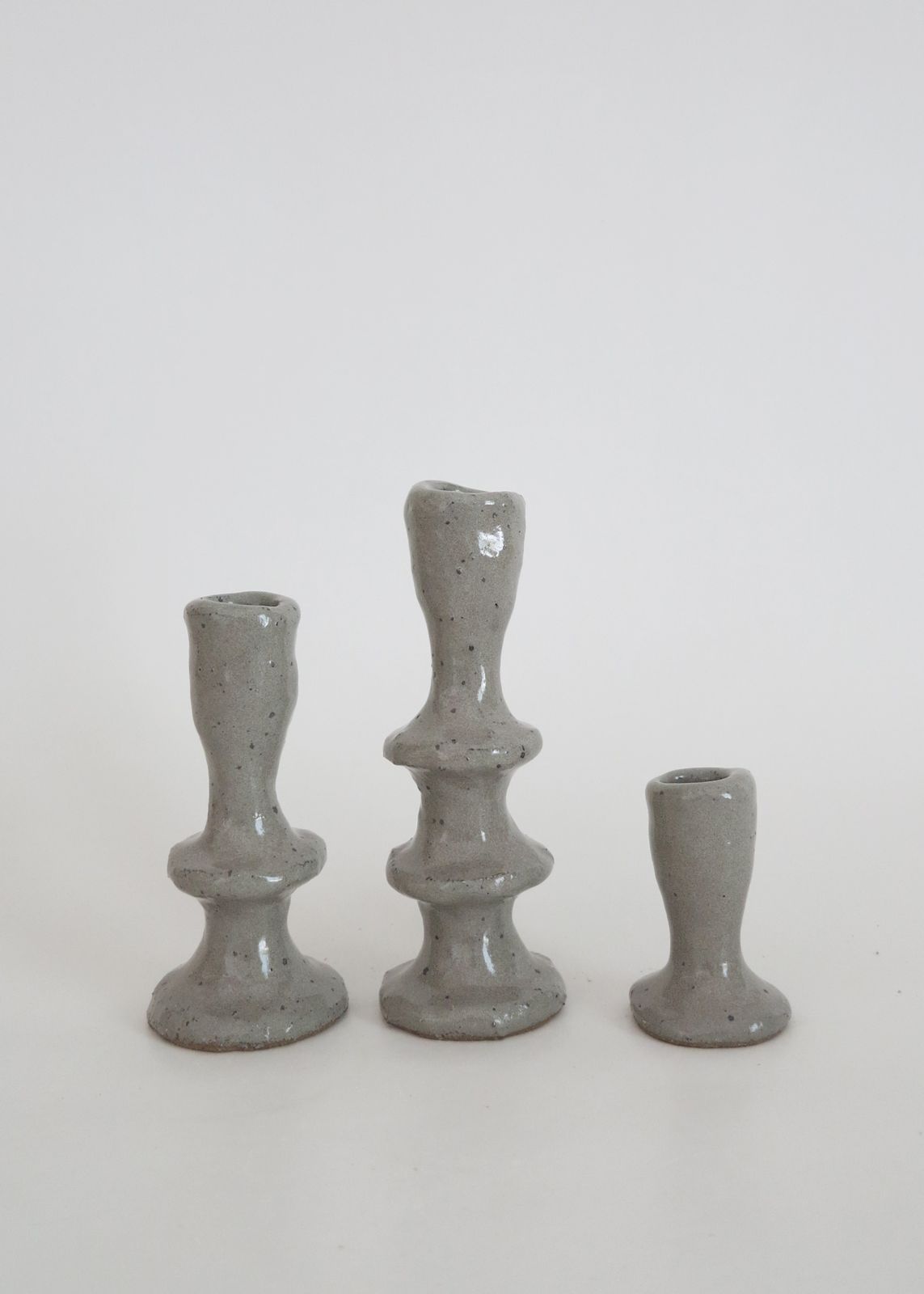 Candle holder | Textured Grey