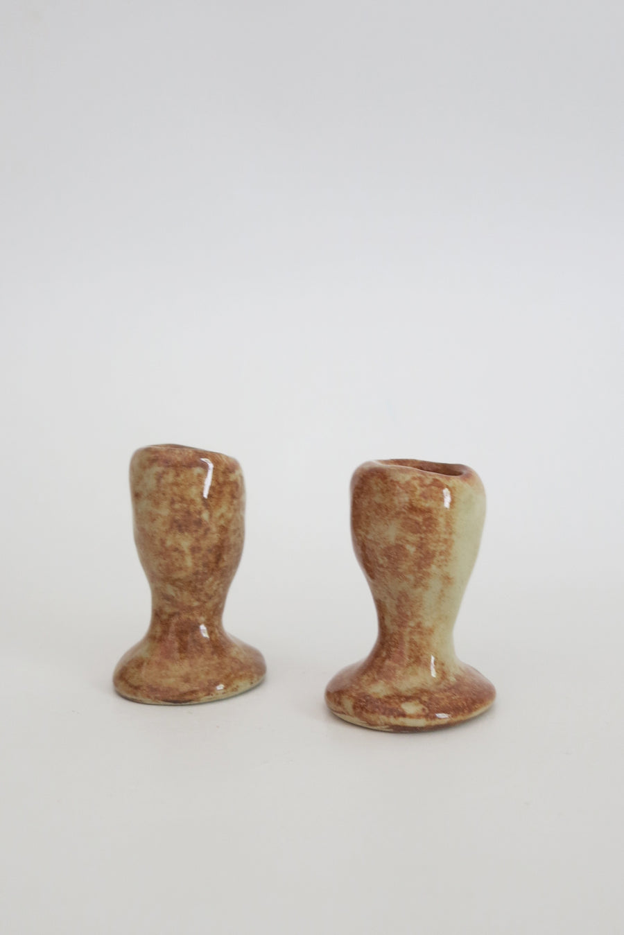 Candle Holders Cream/Brown