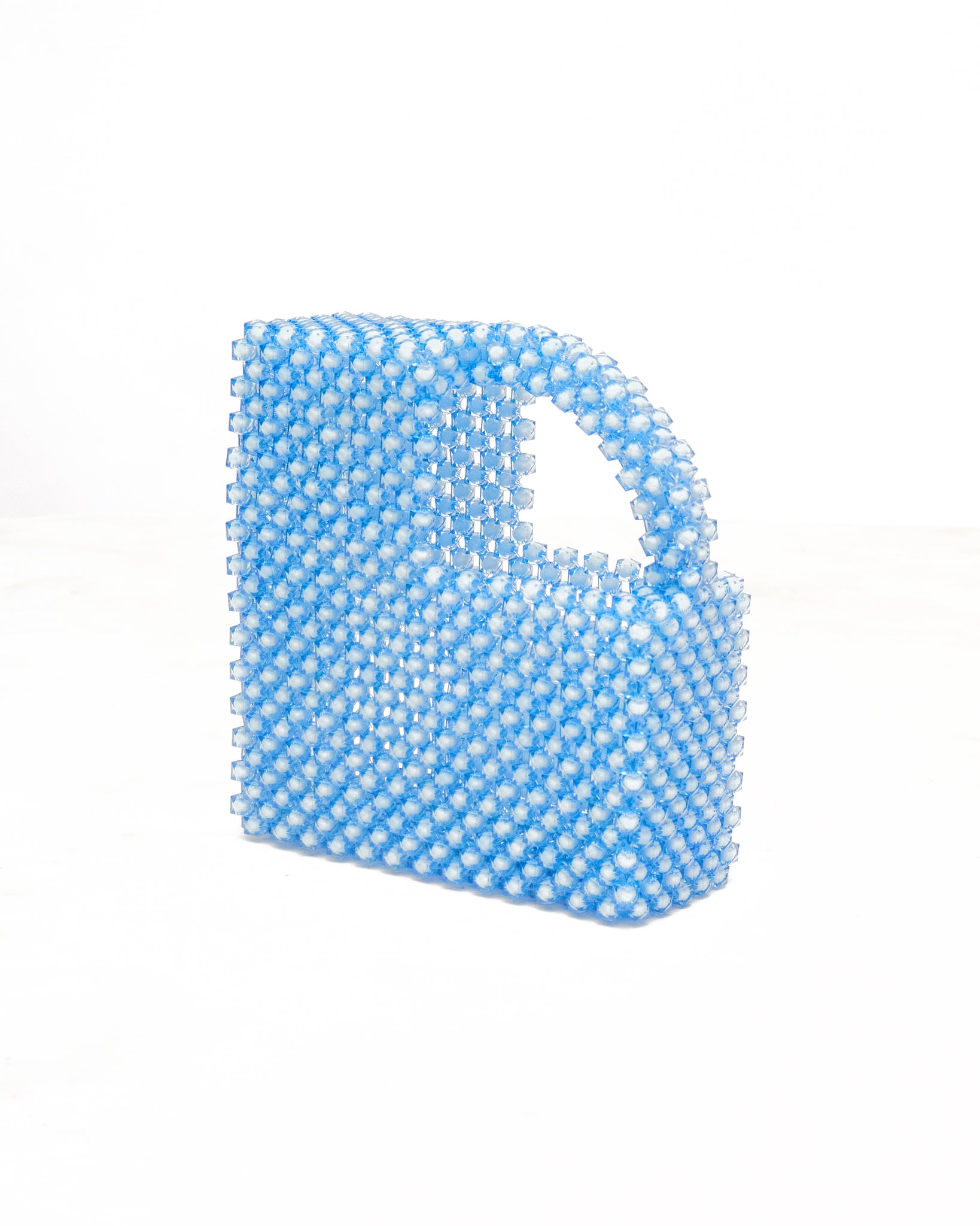 BEADED LIGHT BLUE BAG