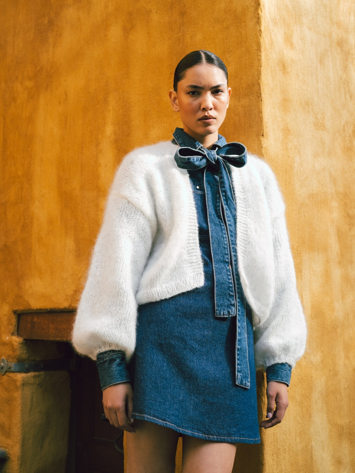 Mohair Knitted Cardigan