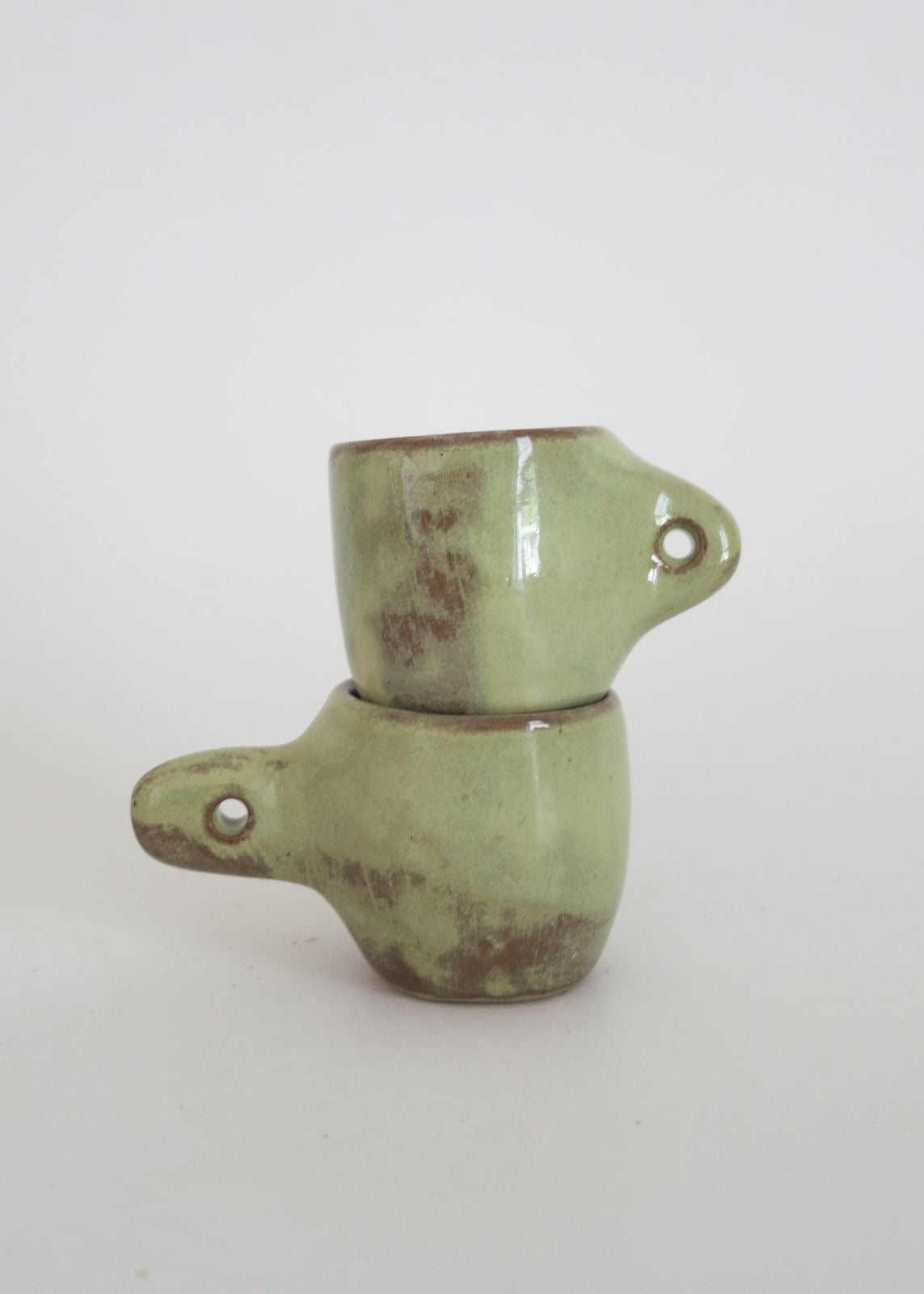Espresso cup | Mint Green/Brown