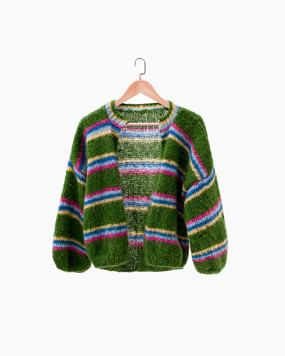 LAD MUSICIAN MOHAIR KNIT CARDIGAN 23AW Sale: Hand Knitted