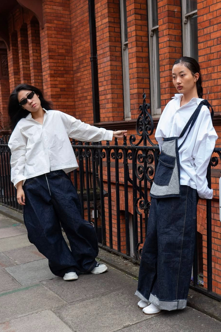 White Staple Button Up Shirt