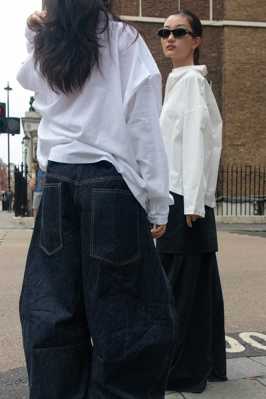 White Staple Button Up Shirt