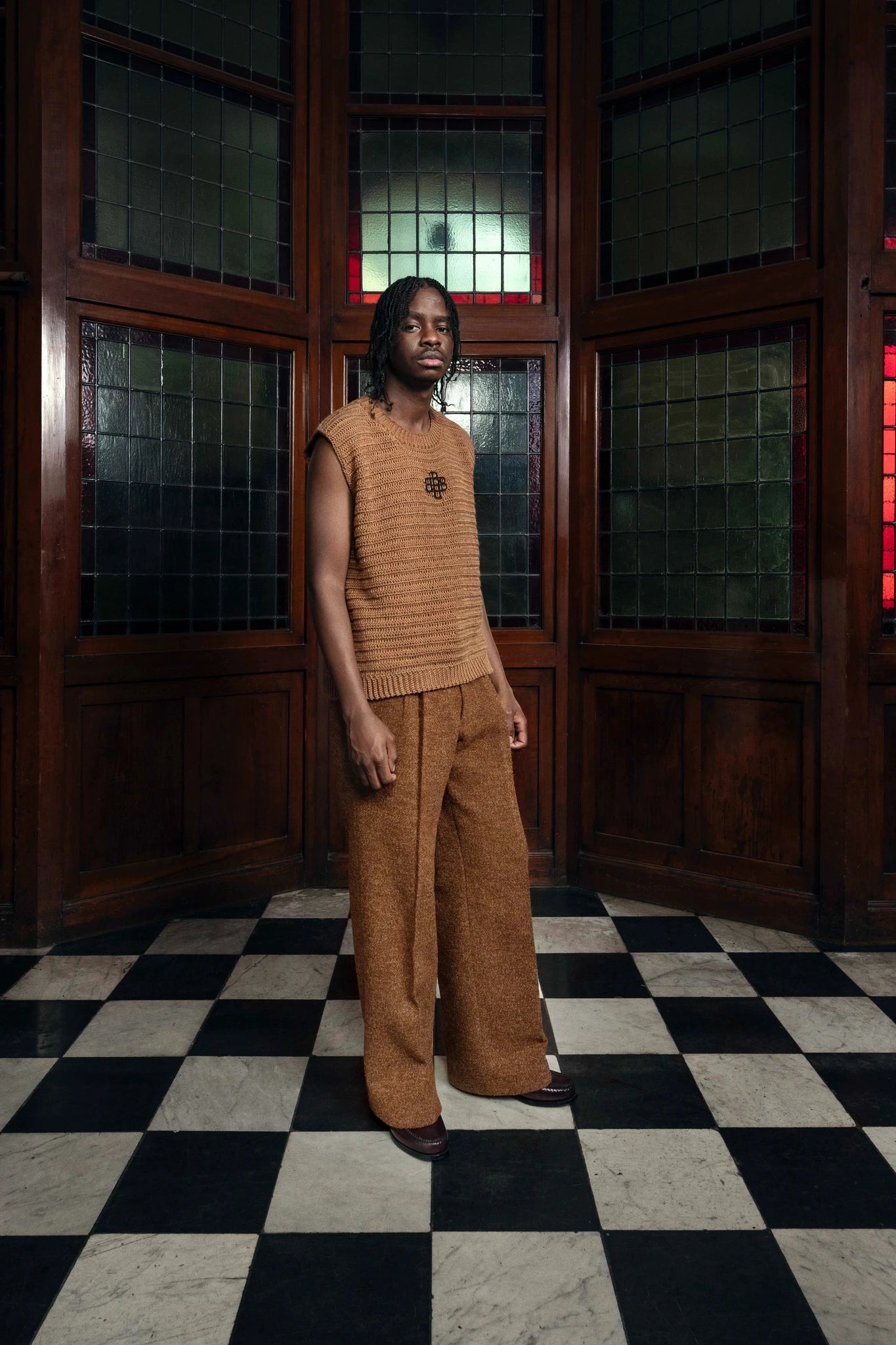 Double Pleated Relaxed Tailored Trouser