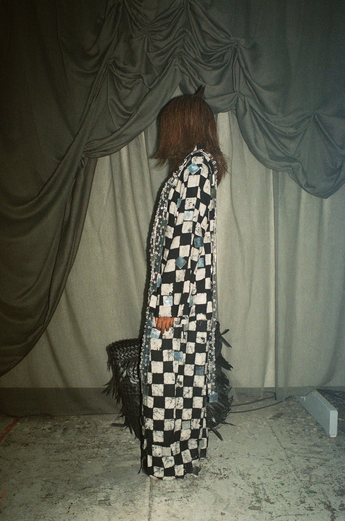 ADIRE CHECKERED SHIRT EMBELISHED