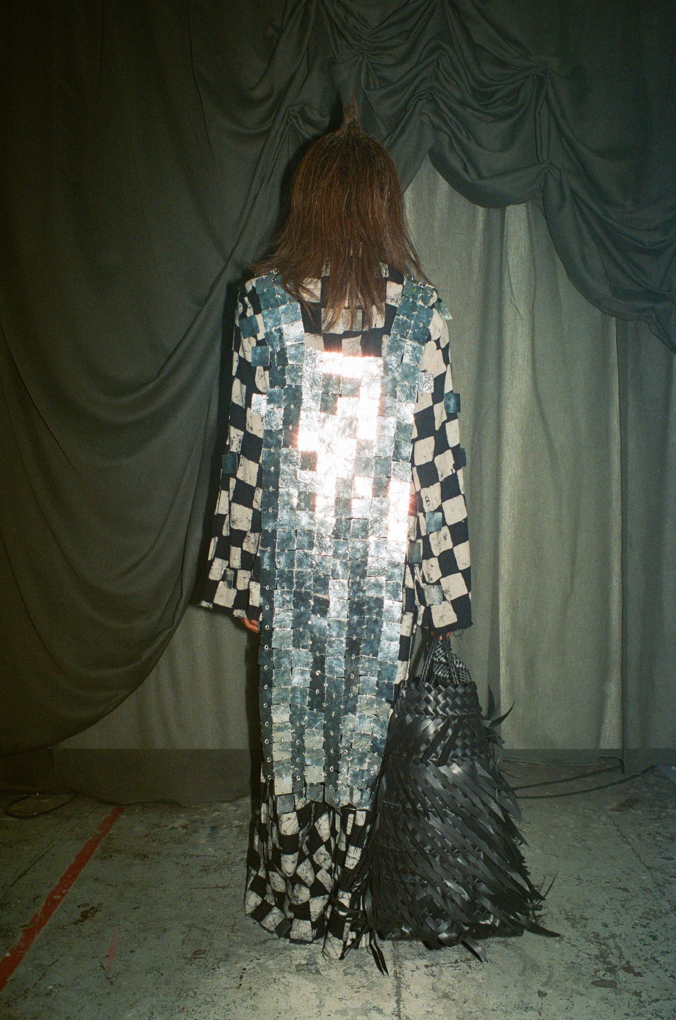 ADIRE CHECKERED TROUSERS